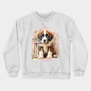 Dog - St. Bernard puppy Crewneck Sweatshirt